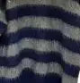 MASON PRINCE blue gray polo sweater S Blue