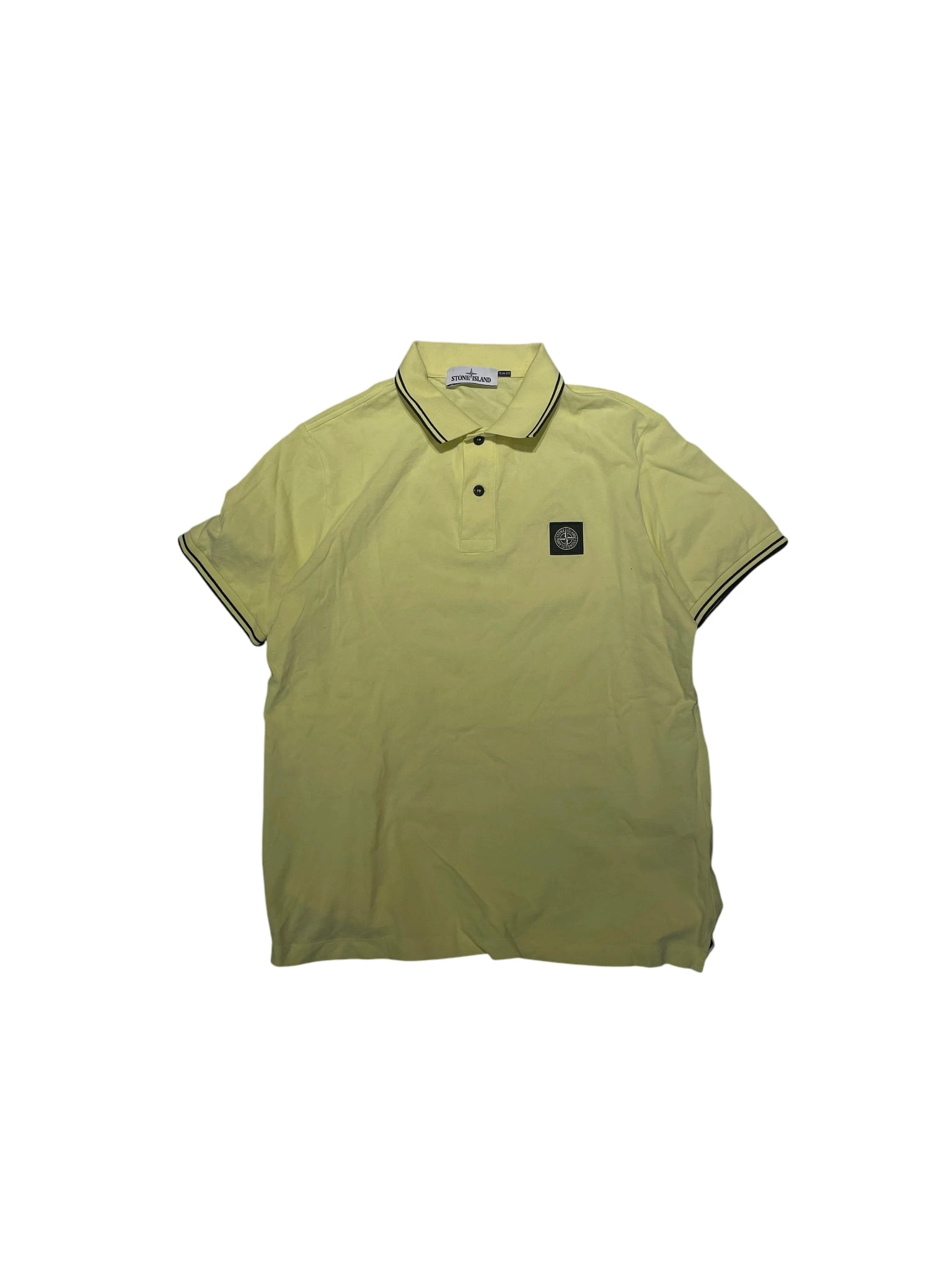 Stone Island Polo Shirt XL Yellow