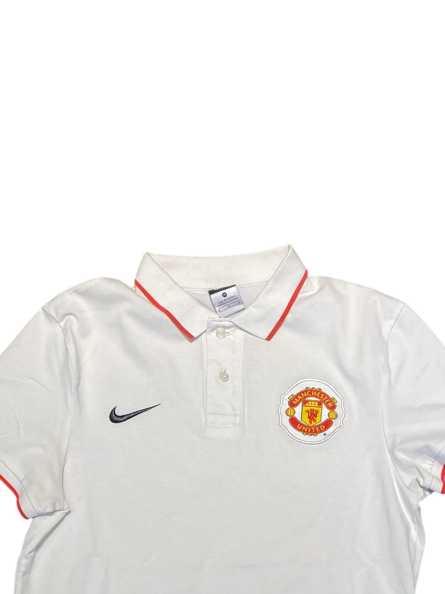 Nike MAN. United Polo Shirt M White