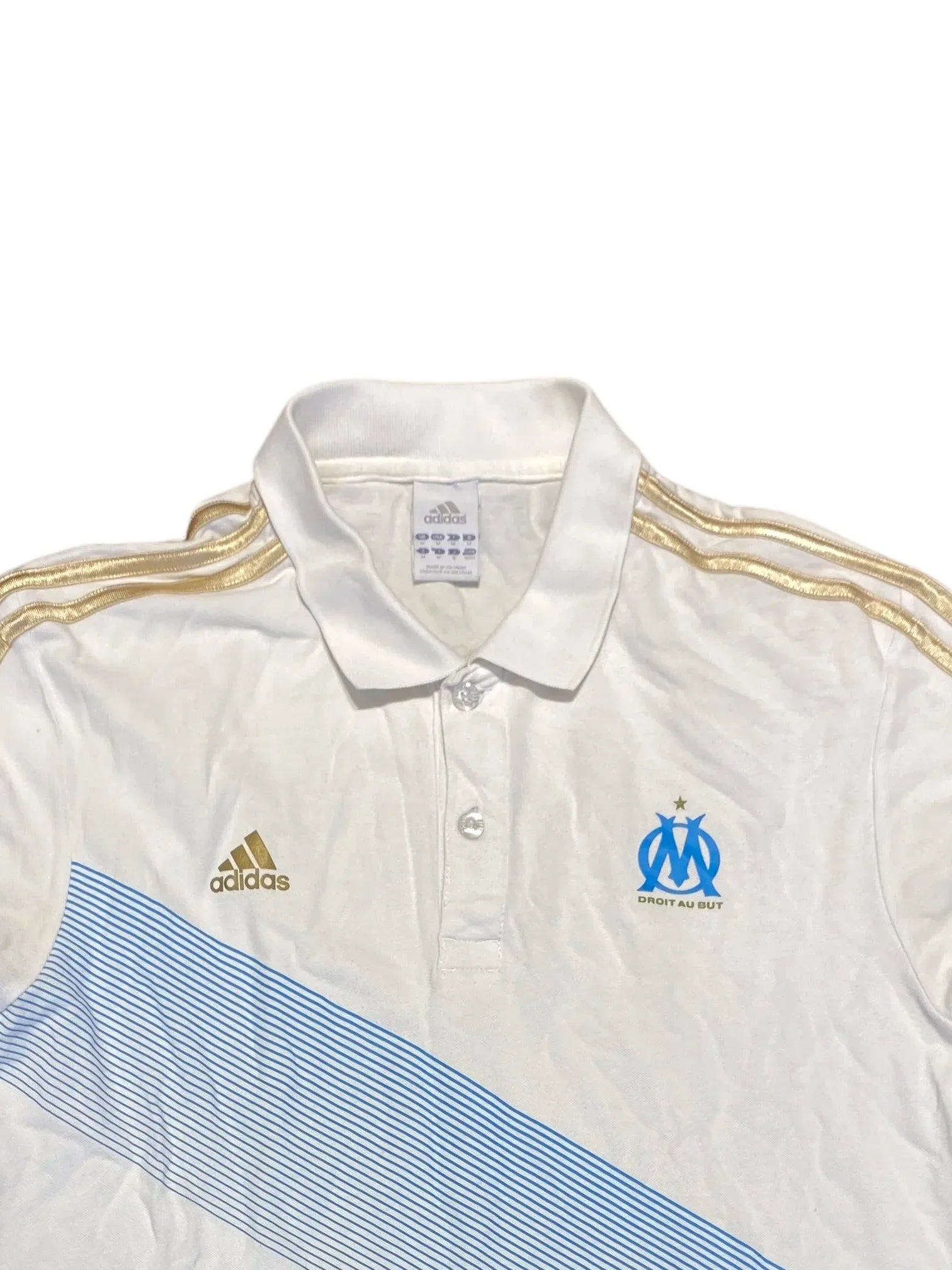 Adidas Olympique Marseille Polo Shirt M White