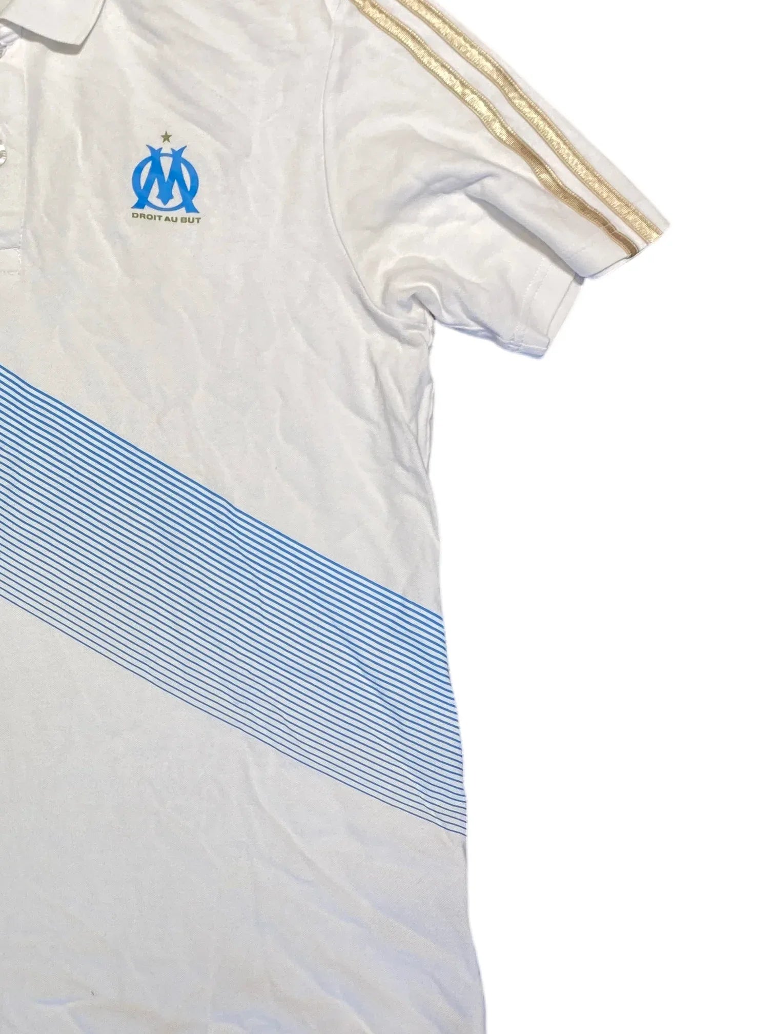 Adidas Olympique Marseille Polo Shirt M White