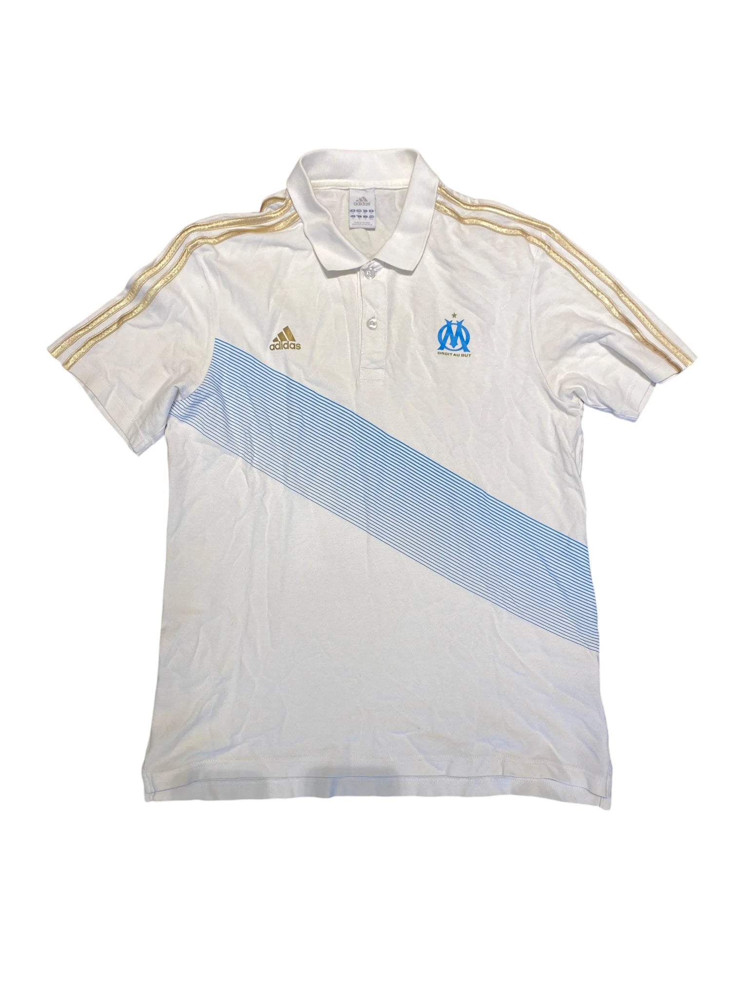 Adidas Olympique Marseille Polo Shirt M White