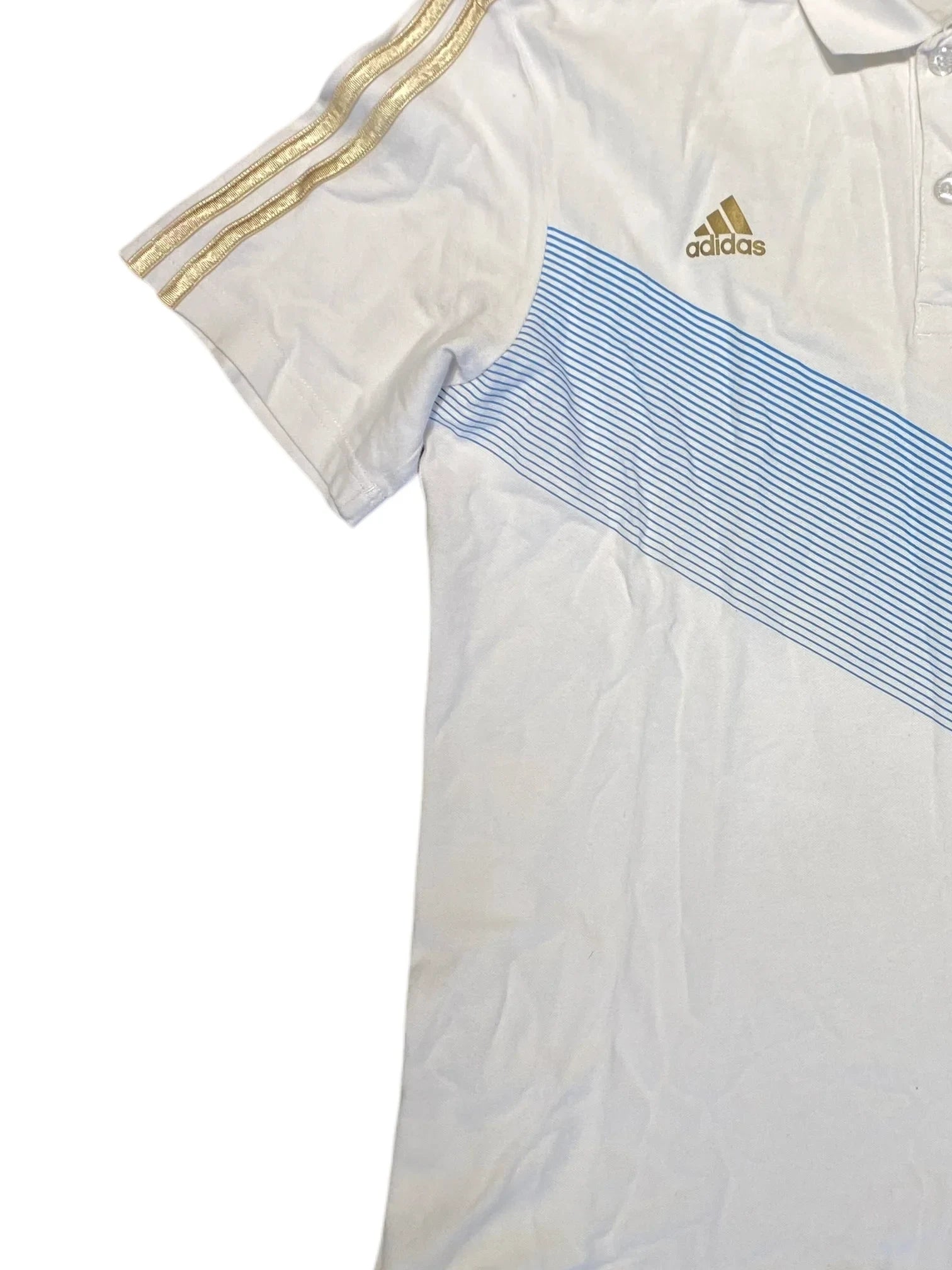 Adidas Olympique Marseille Polo Shirt M White