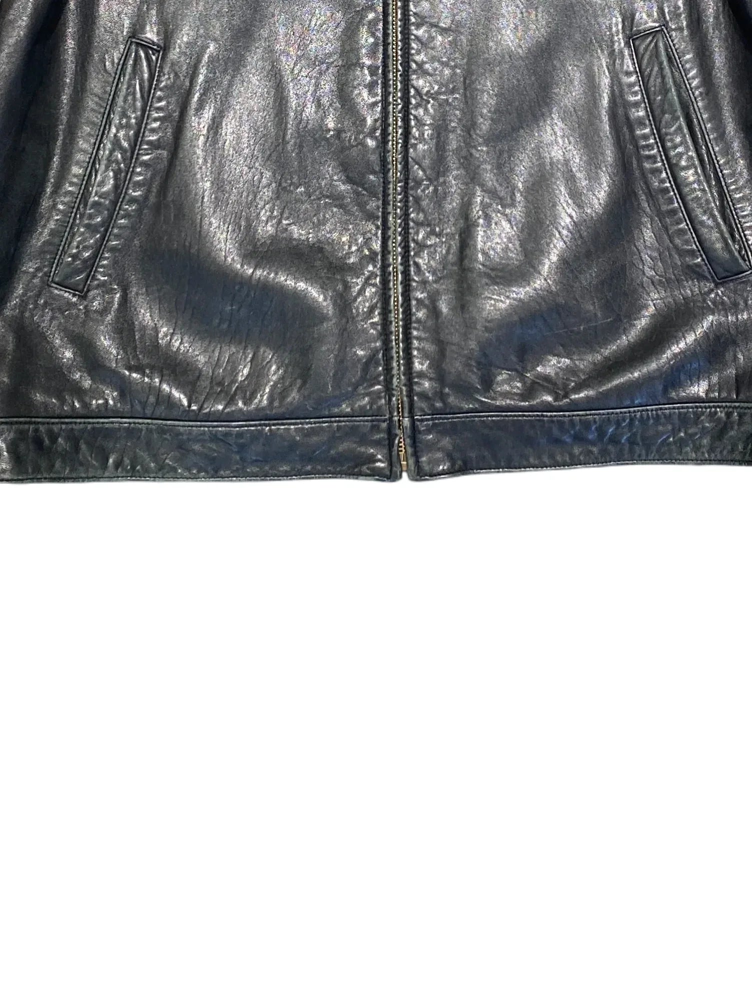 Polo Ralph Lauren Leather Jacket XL Black