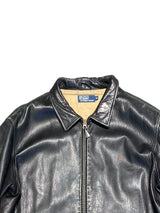 Polo Ralph Lauren Leather Jacket XL Black