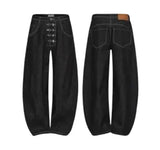 DND4DES plane mouth raw denim XL Black