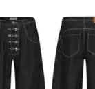 DND4DES plane mouth raw denim XL Black