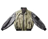 REMEDY green printed bomber jacket XXL Green