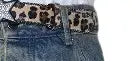 DARKBLUE star leopard belt Brown