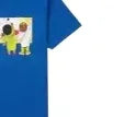 SUPREME blue drawing kids tshirt M Blue