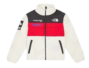 SUPREMExTNF white fleece jacket M White