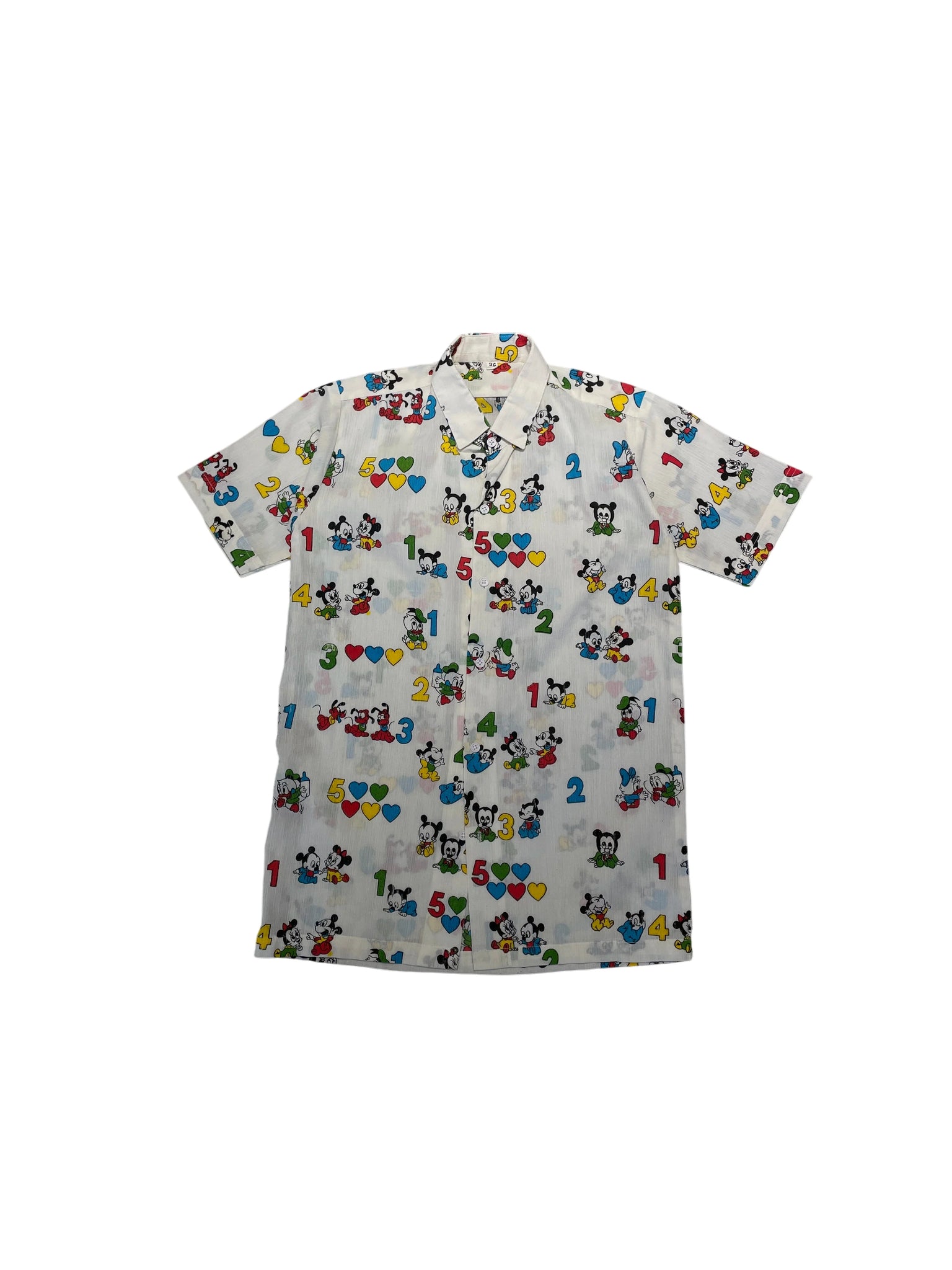 Short Sleeve Button-up Shirt 26/ M White