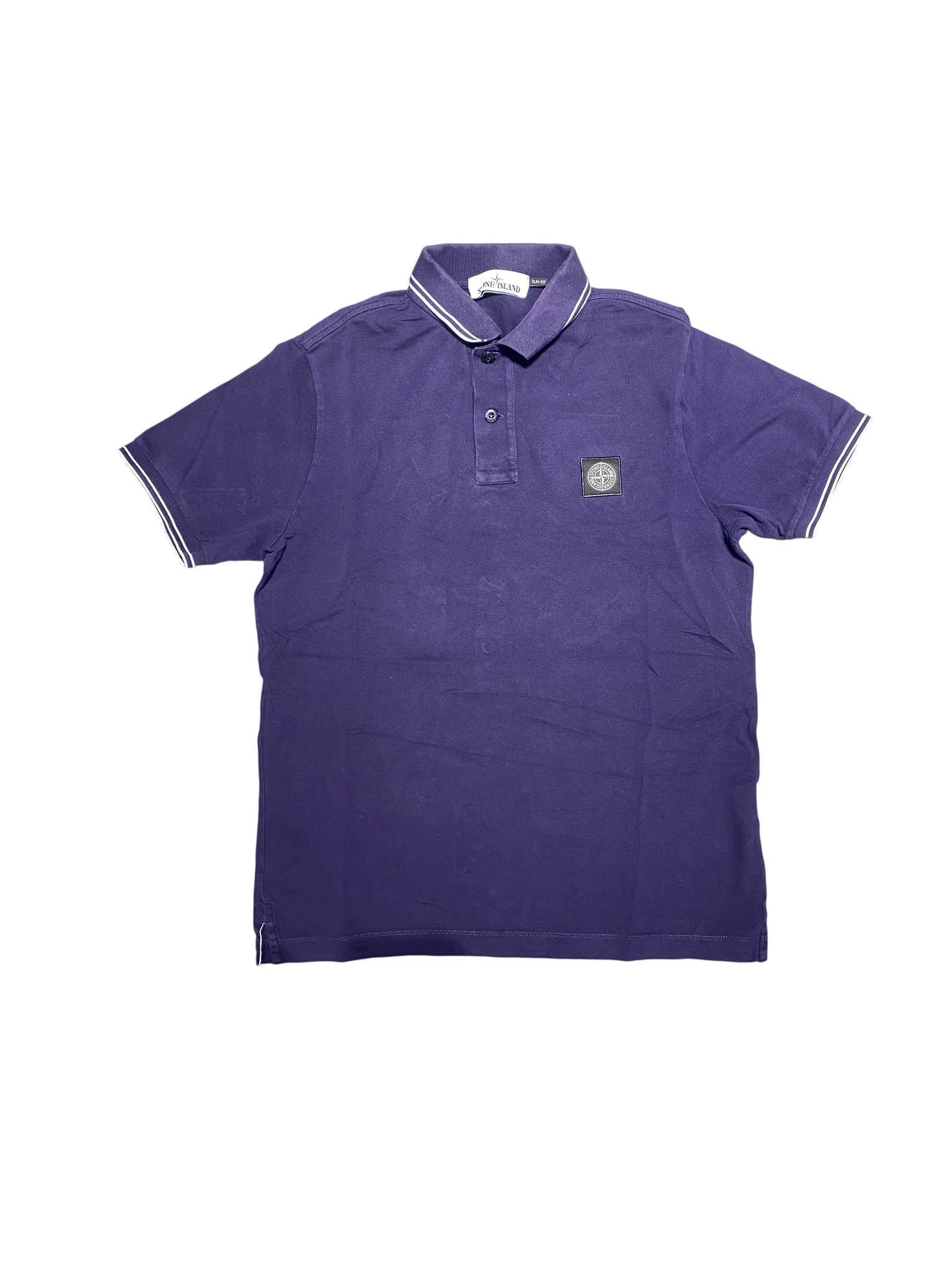 Stone Island Polo Shirt Slim Fit M Purple