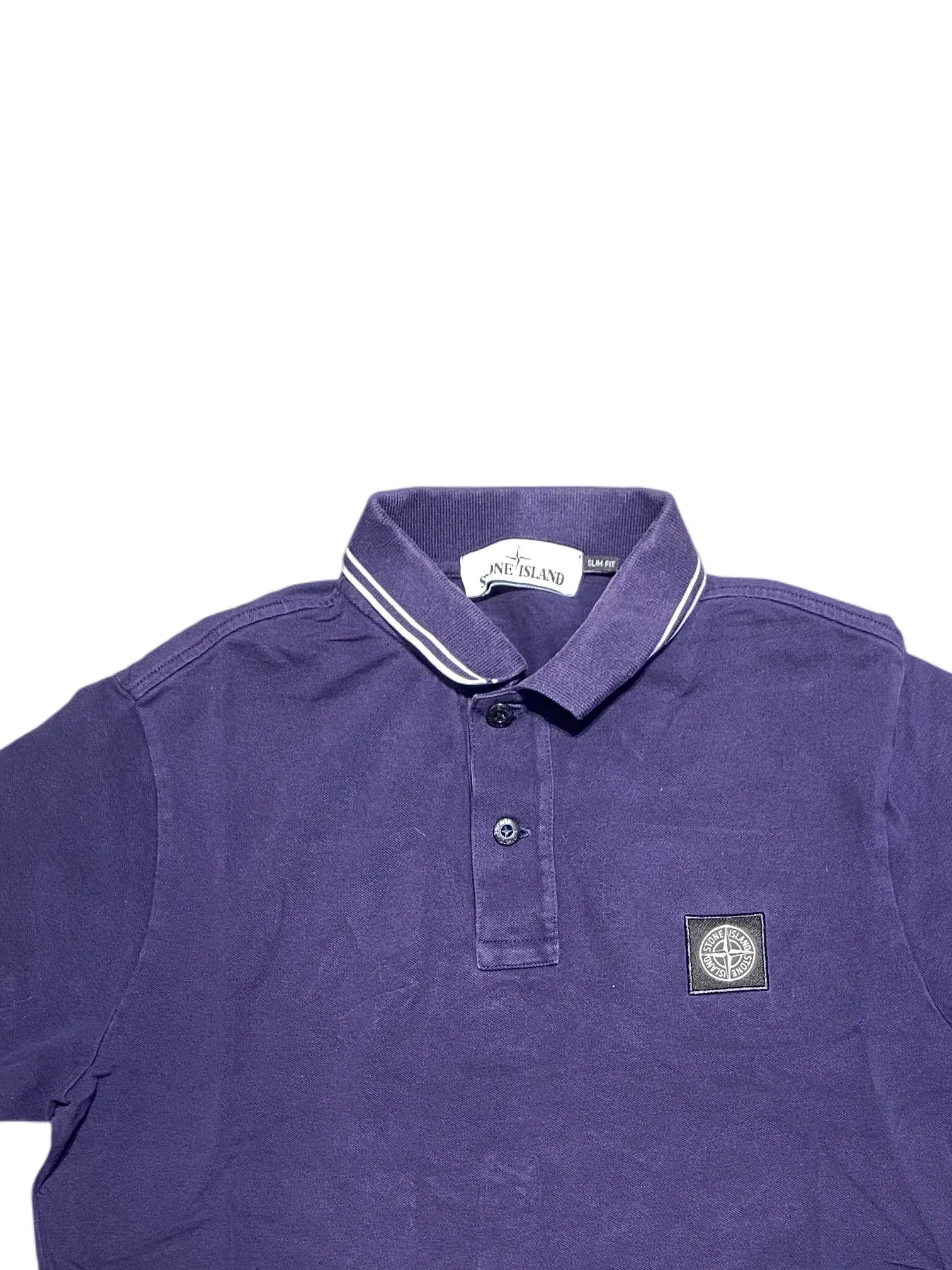 Stone Island Polo Shirt Slim Fit M Purple