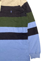 Polo Ralph Lauren Long Sleeve Rugby Shirt L Blue