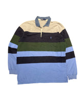 Polo Ralph Lauren Long Sleeve Rugby Shirt L Blue