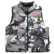 Remedy White Camo Cotton Vest XL Gray