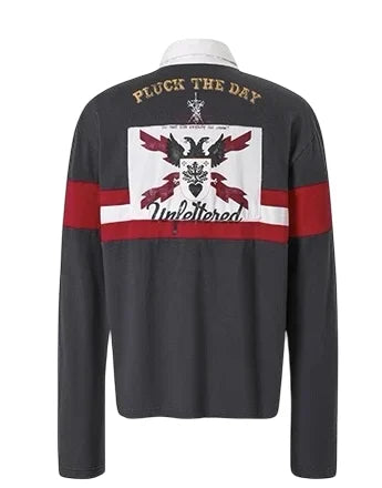 Bastard Long Sleeve Posh Punk Polo/rugby Shirt S Black