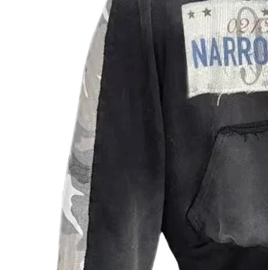 no E Mosen Patch Camo Hoodie/zipped Jacket M Black