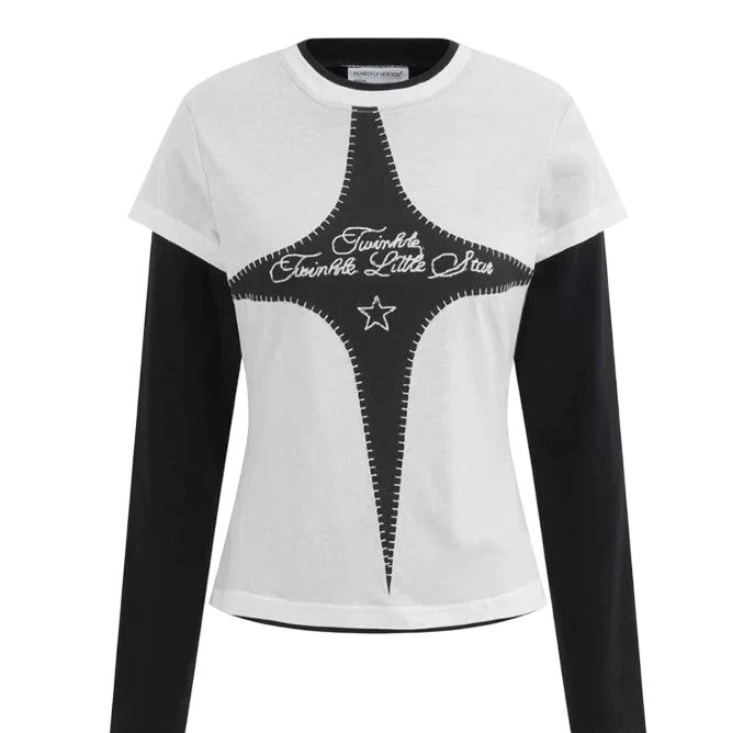 POH Velvet Band Long Sleeve T-shirt M White