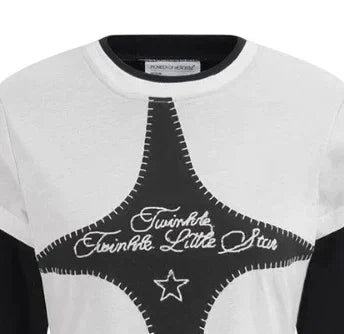 POH Velvet Band Long Sleeve T-shirt M White