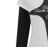 POH Velvet Band Long Sleeve T-shirt M White