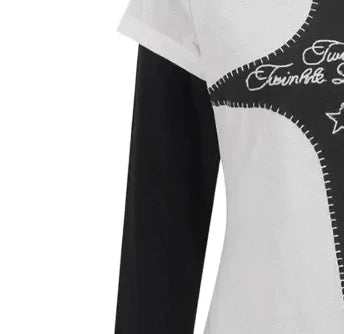 POH Velvet Band Long Sleeve T-shirt M White