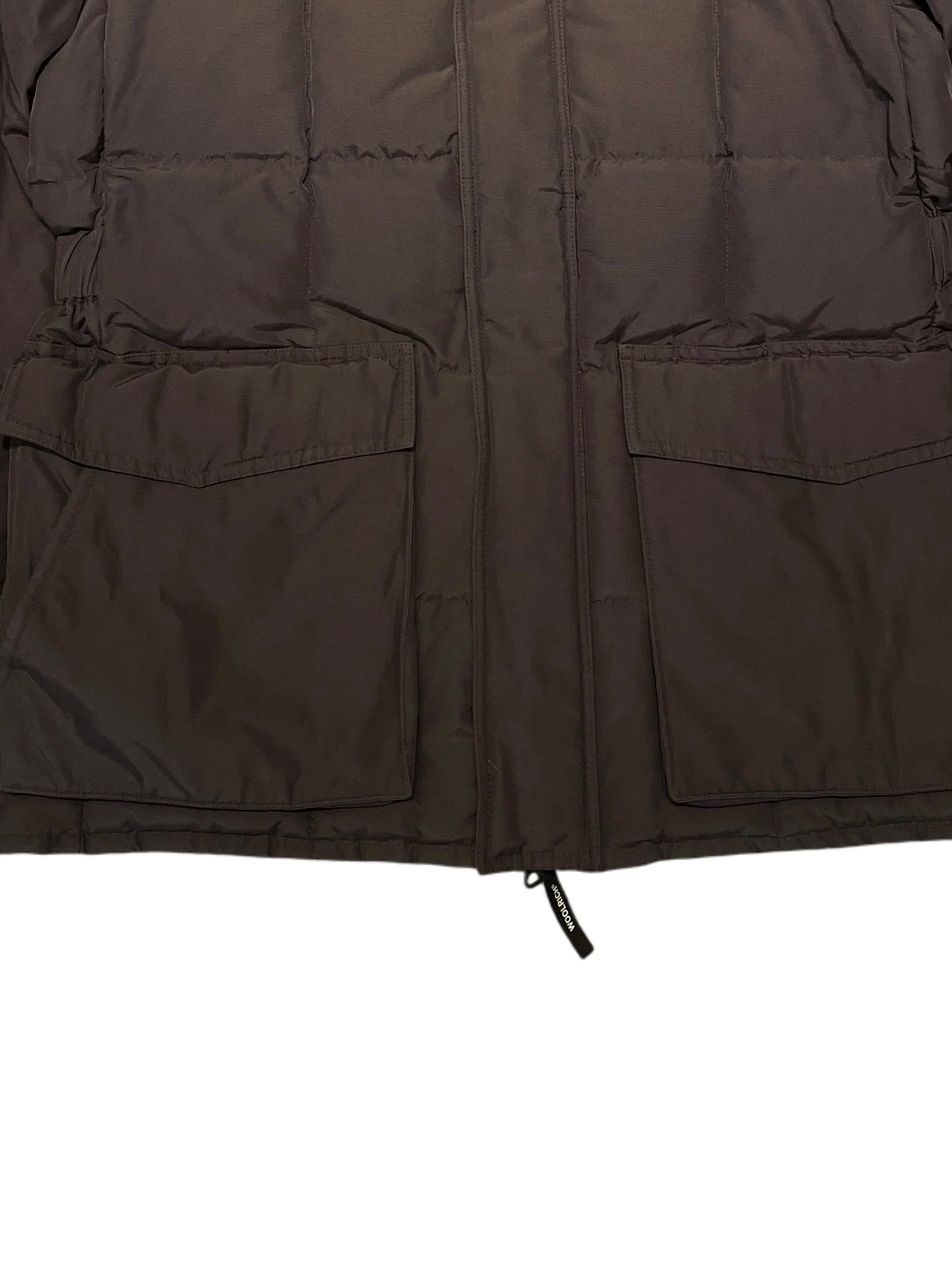 Woolrich Down Puffer Jacket Parka Coat XL Brown