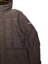 Woolrich Down Puffer Jacket Parka Coat XL Brown