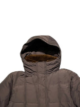 Woolrich Down Puffer Jacket Parka Coat XL Brown