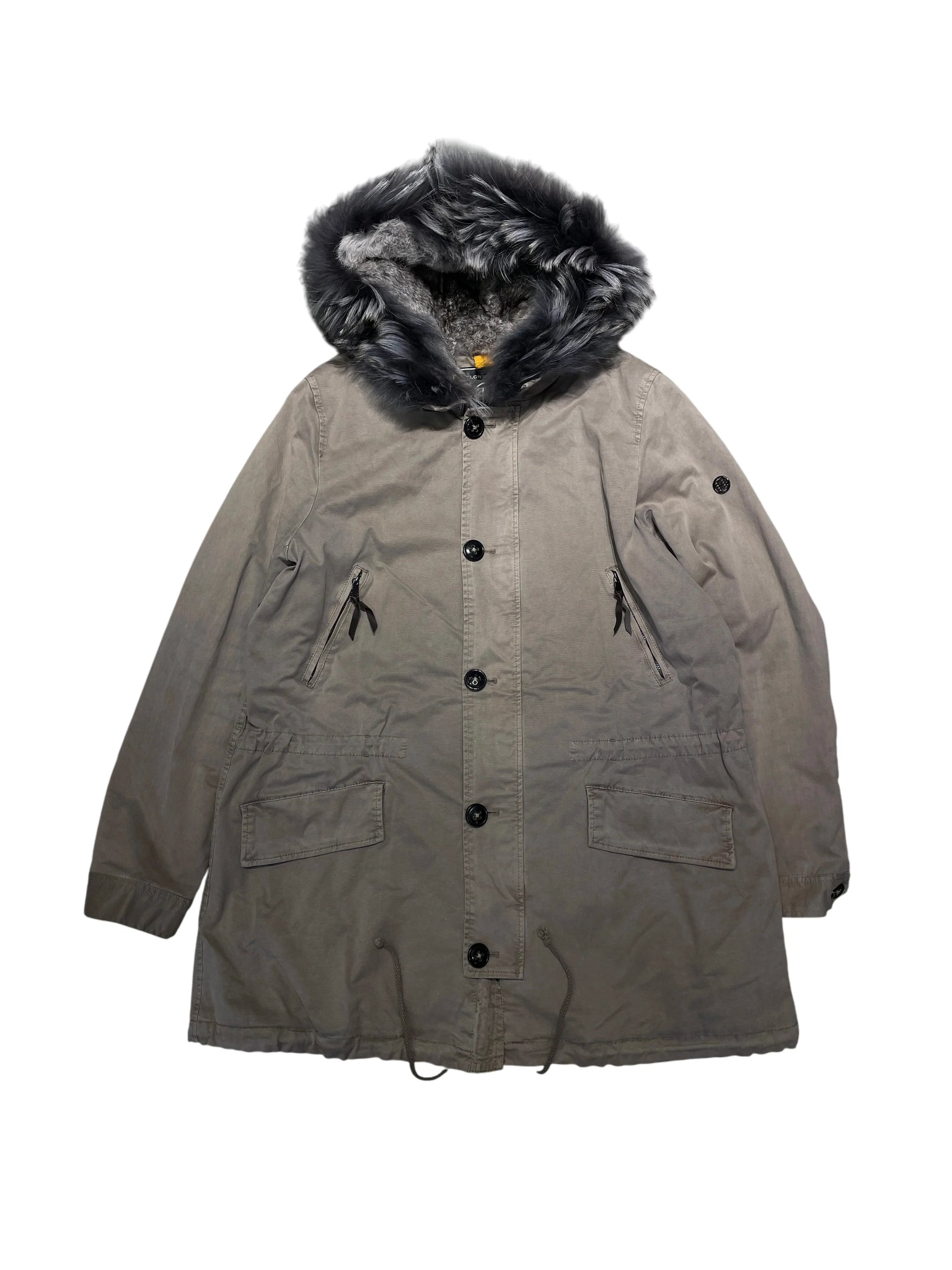 Blonde No.8 Parka Coat L Gray