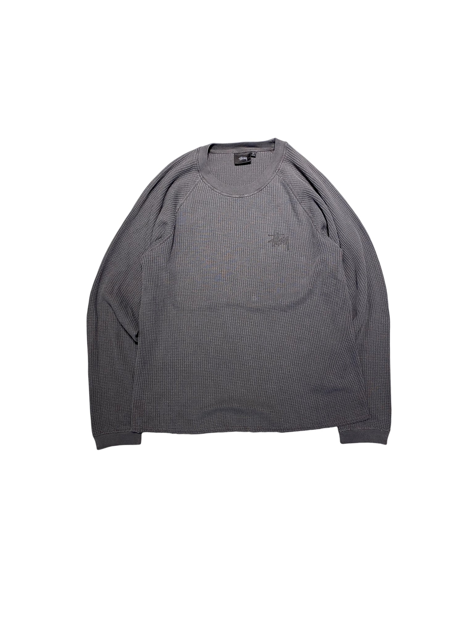 Stüssy Long Sleeve Thermal Top M Gray