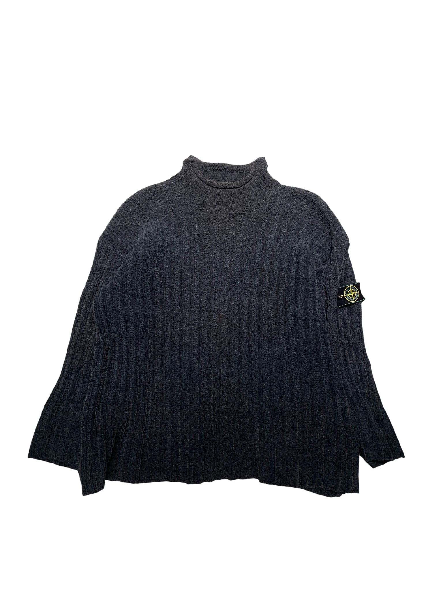 Vintage Stone Island Knit Crewneck XXL 25155362 A/W 1996 Black