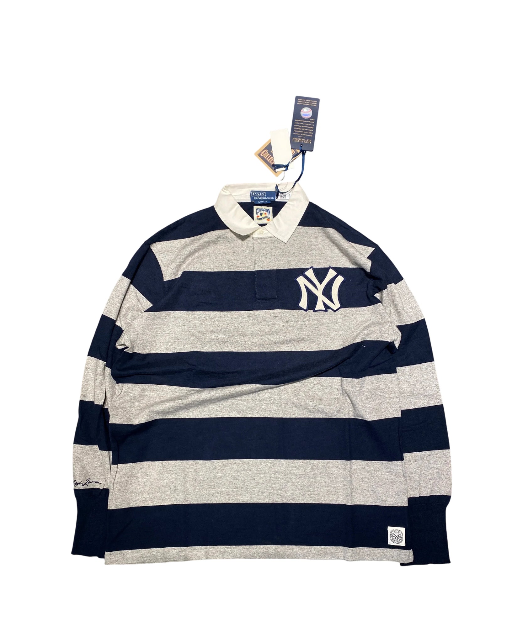 Ralph Lauren x New York Yankees Rugby Shirt XL Blue