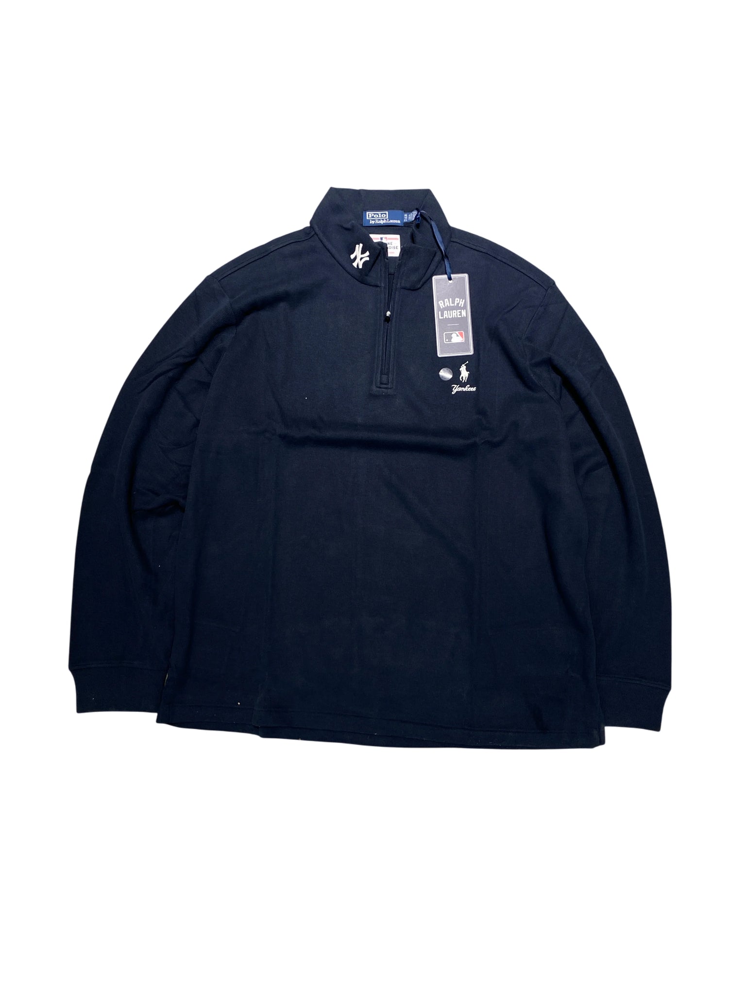 Ralph Lauren x New York Yankees Quarter-zip Sweatshirt XL Navy