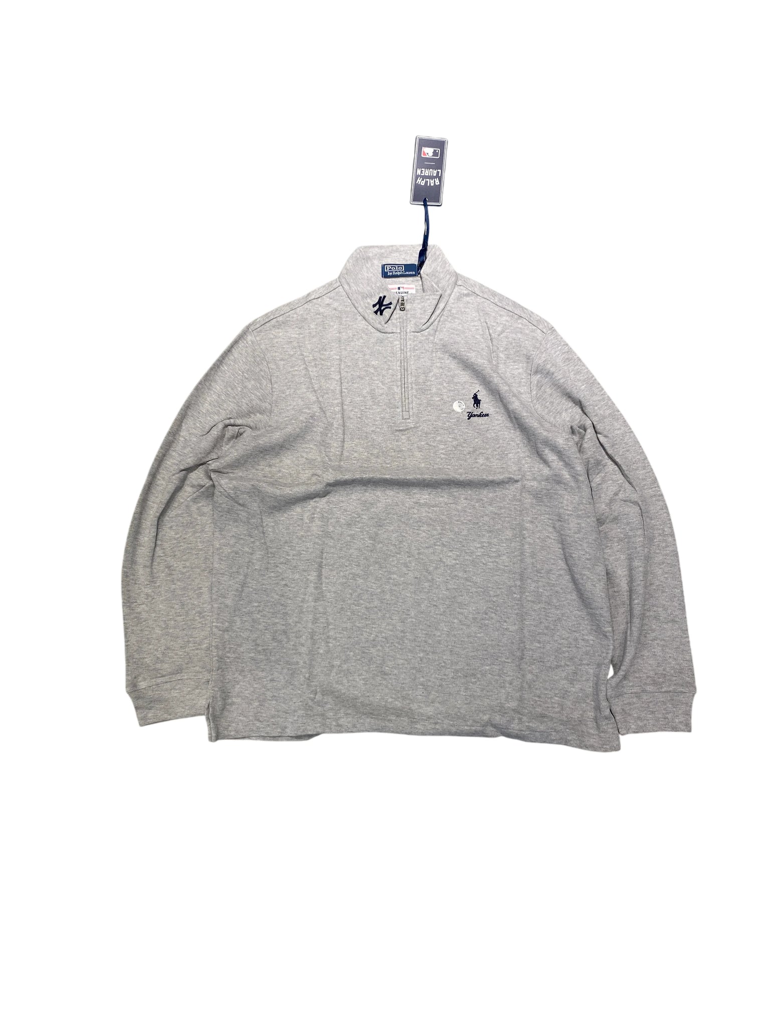 Ralph Lauren x New York Yankees Quarter-zip Sweatshirt XL Gray