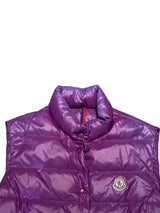Moncler Puffer Vest XL Purple