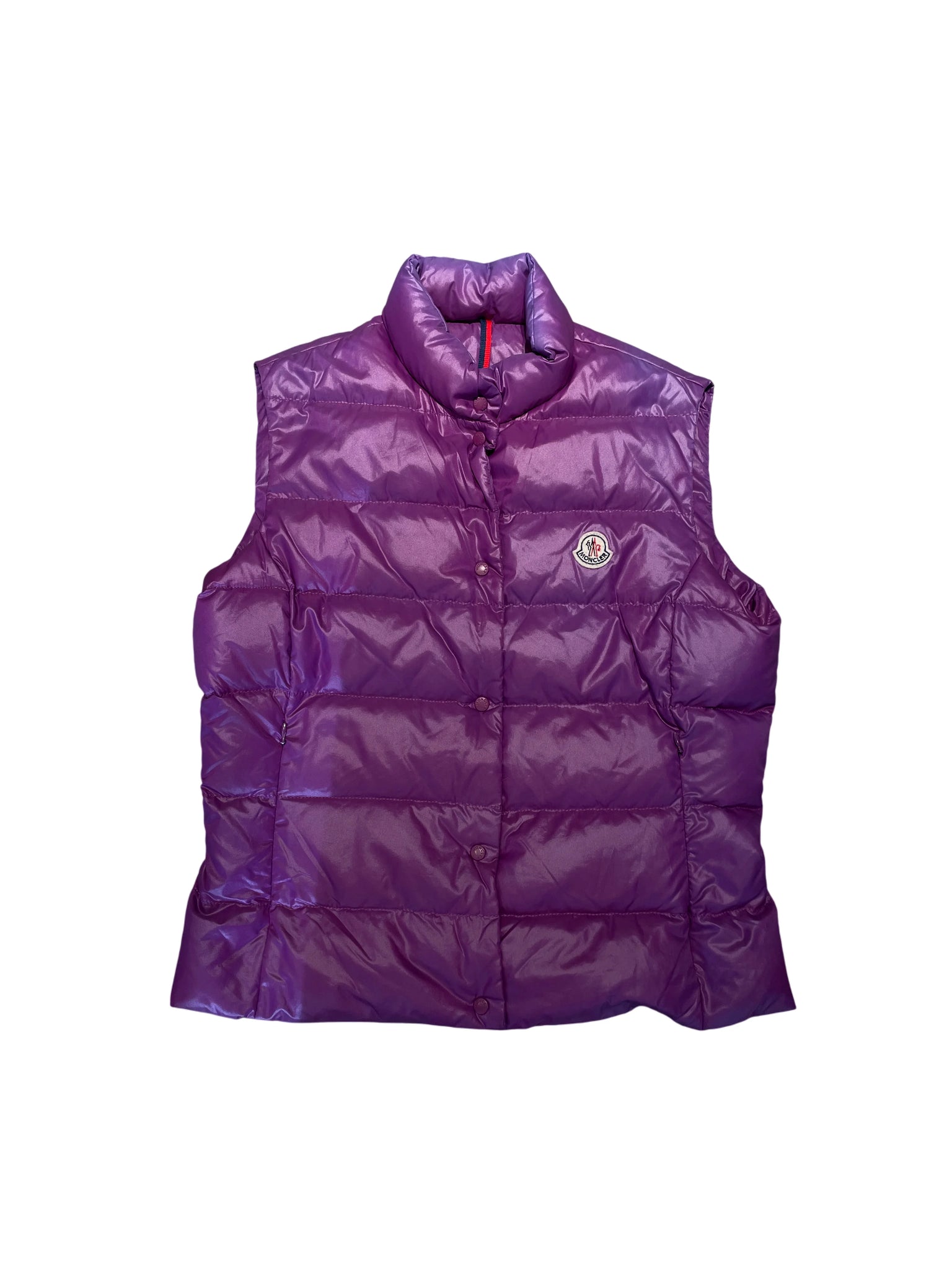 Moncler Puffer Vest XL Purple