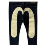 EVISU white big M jeans 175 Navy