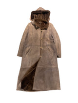 Vintage 80's Shearling Coat 38=S Brown
