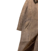 Vintage 80's Shearling Coat 38=S Brown