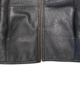 Vintage Leather Jacket S Black