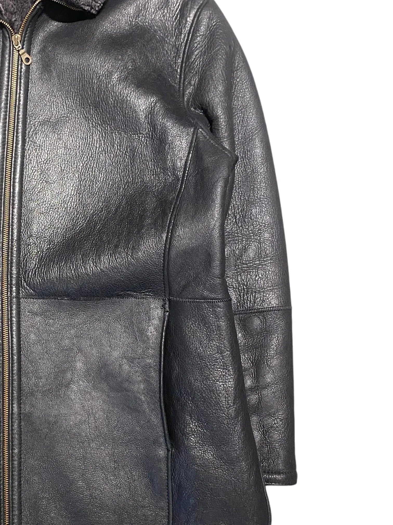 Vintage Leather Jacket S Black