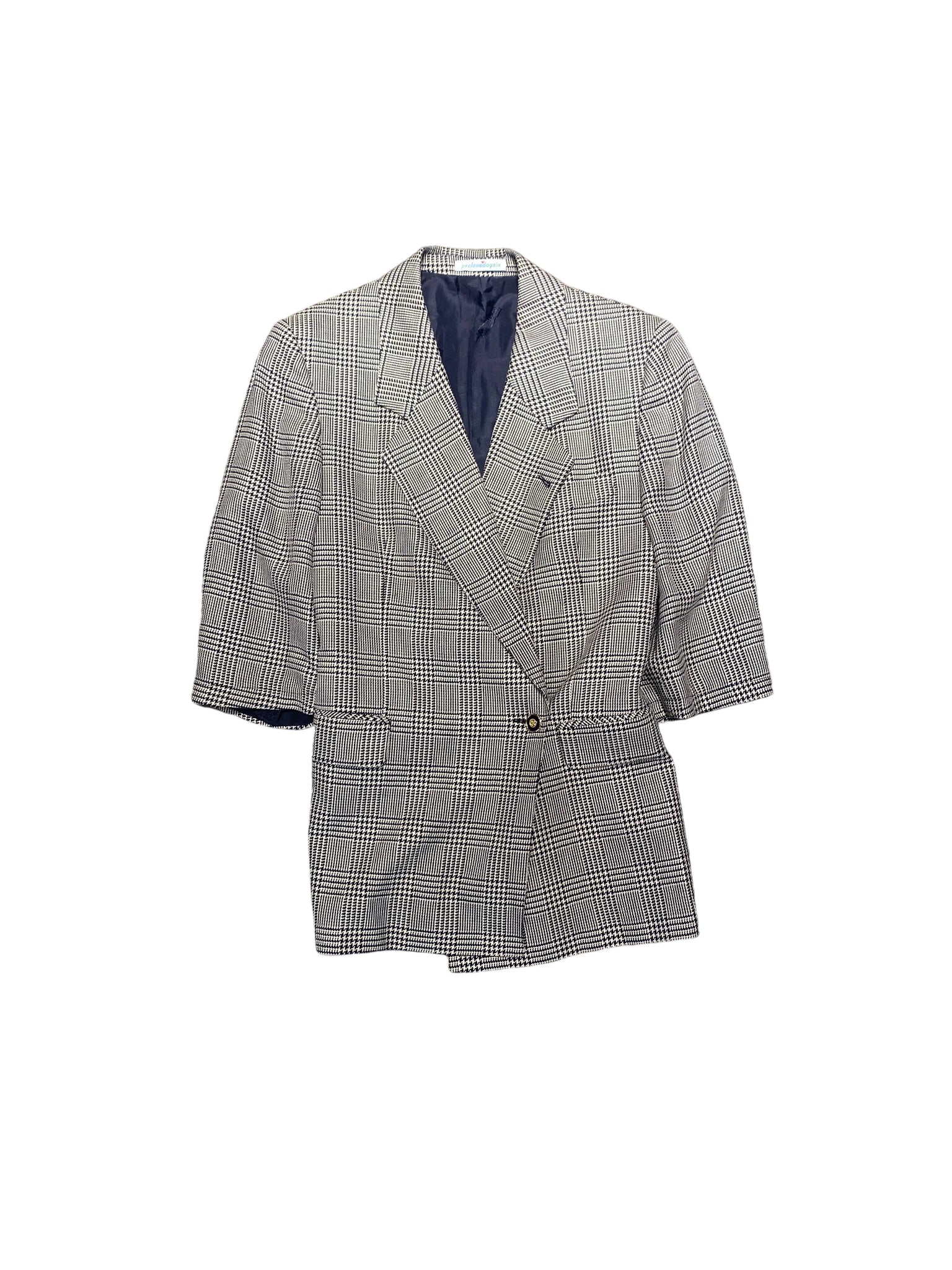 Pre Loved Again Custom Blazer M Gray