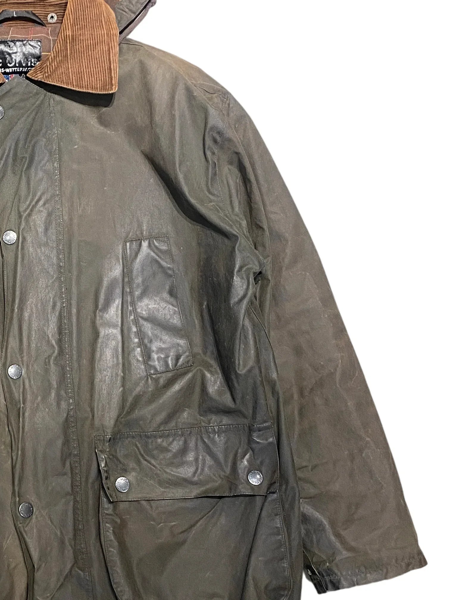 Mc Orvis Waxed Jacket L Green