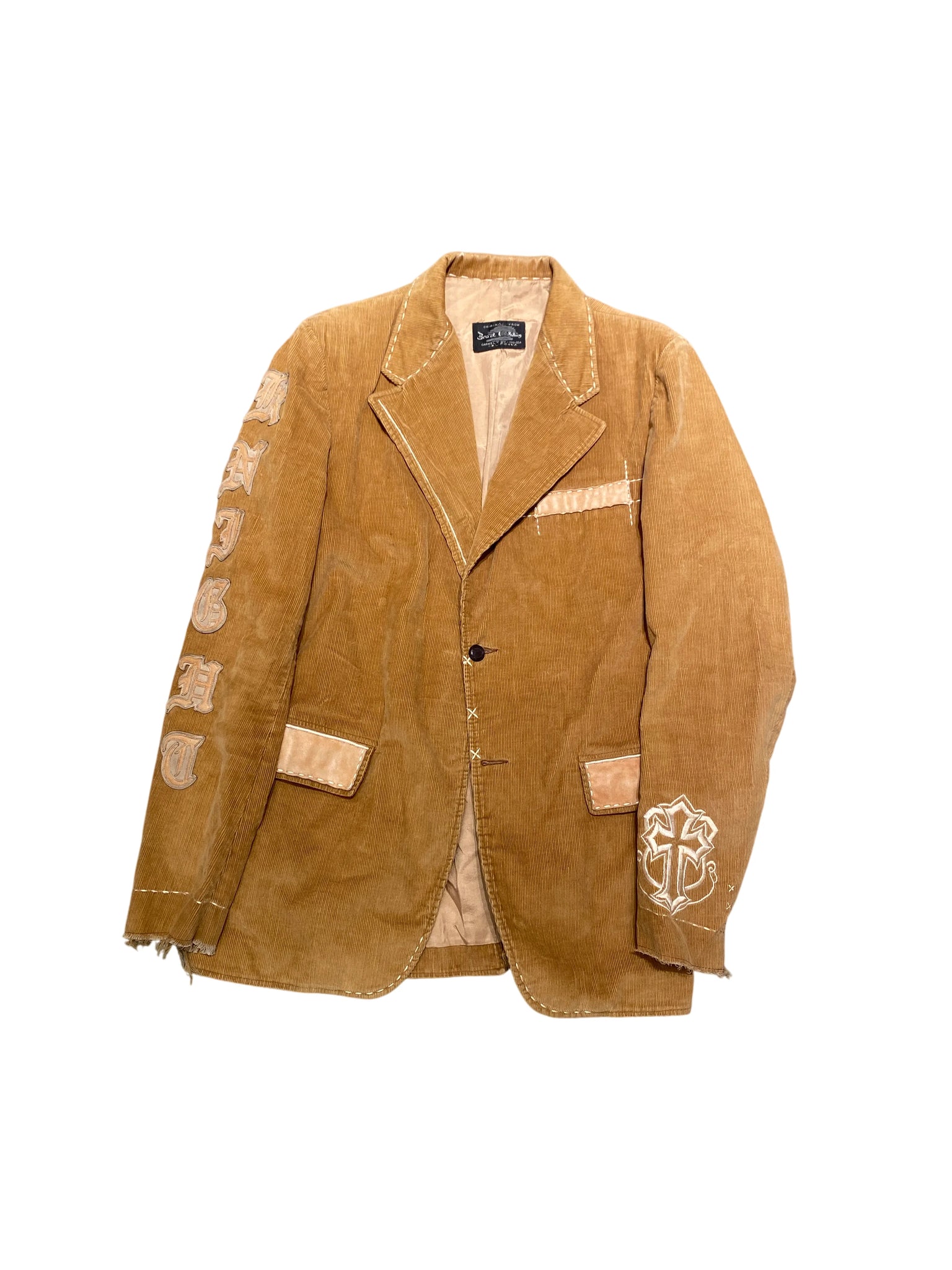 Jaded by Knight Custom Blazer Jacket L Brown