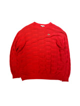 Lacoste Crewneck Knit Sweater XXL Red
