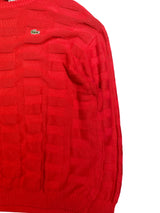Lacoste Crewneck Knit Sweater XXL Red