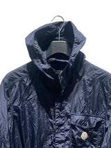 Moncler Hooded Windbreaker Jacket L Blue