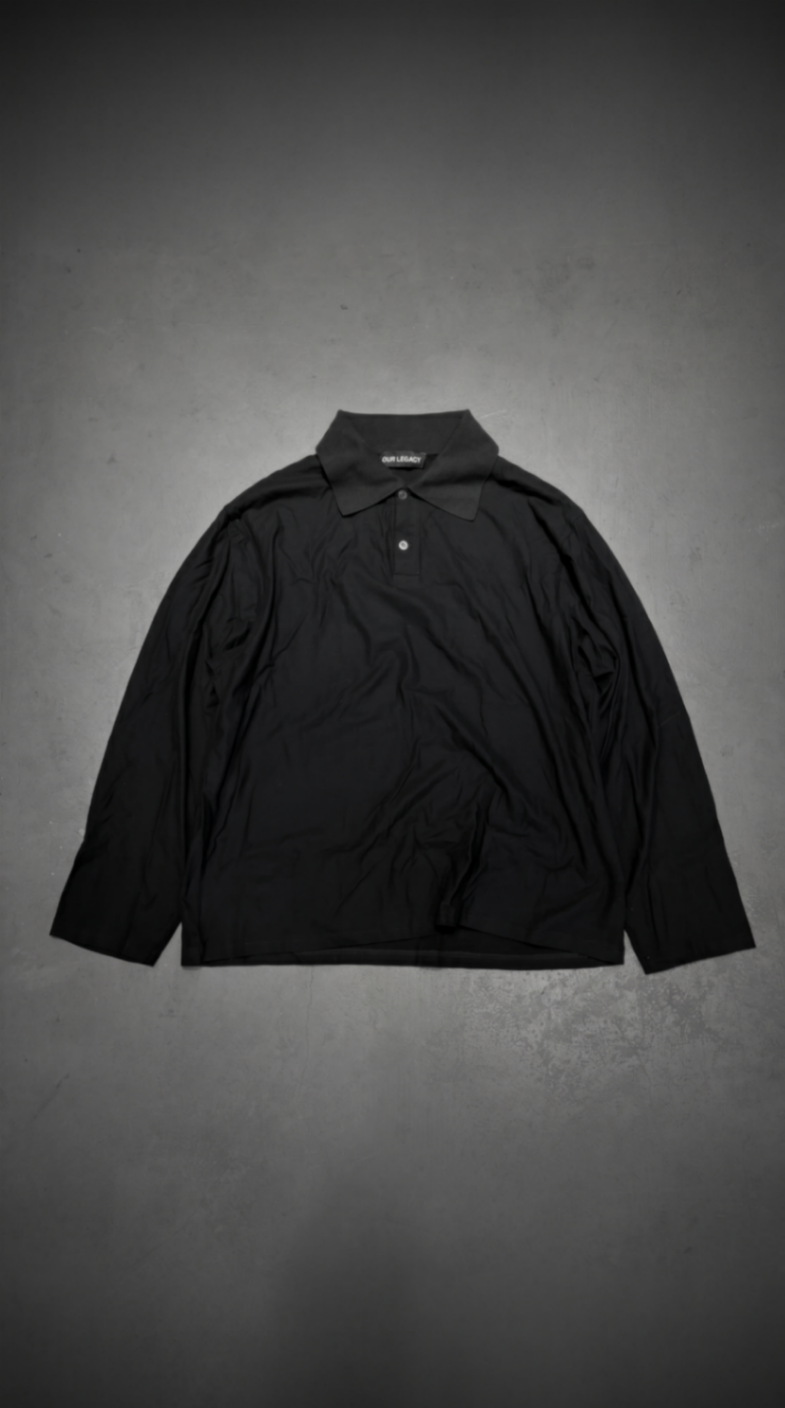 OUR LEGACY Rugby Longsleeve 52=L Black – Viel Goodz